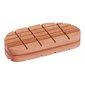 Bloc bois franc rayures croisées 4 3 / 8 x 2 1 / 8 x 15 / 16