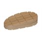 Hard wood block wedge shape cross lines