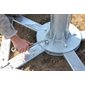 Ground anchor set for HAPPYCOW post scrubber