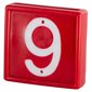 Numbering block standard red # 6 or 9