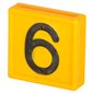 Numbering block standard yellow # 6 or 9