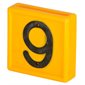 Numbering block standard yellow # 6 or 9