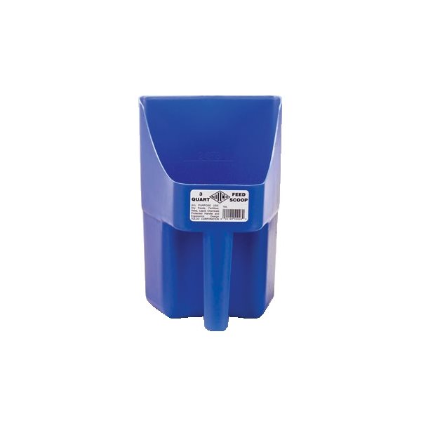 Multifonctional plastic scoop 3 qt blue