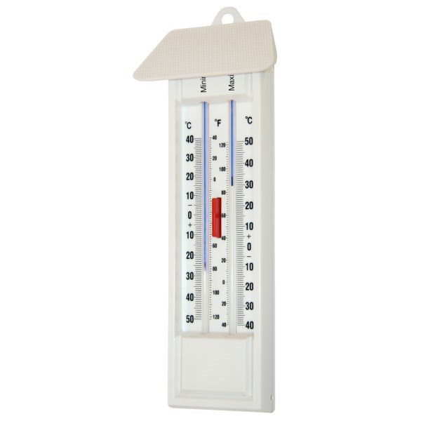 Minimum / maximum thermometer ºC / ºF mercury-free