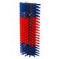 Semi-circular scratch brush blue & red