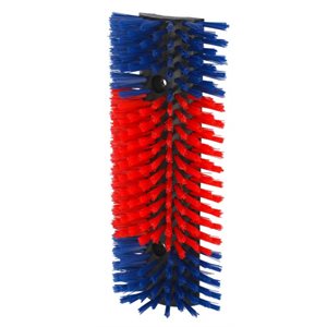 Semi-circular scratch brush blue & red