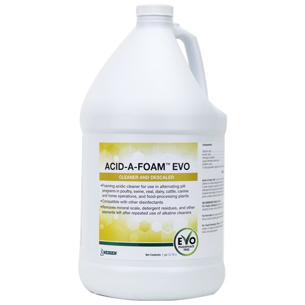 Acid-A-Foam EVO cleaner and descaler 3.79 L