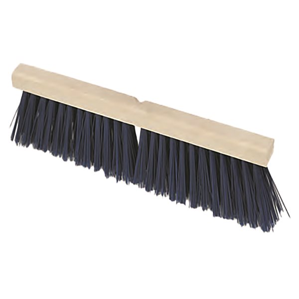 Barn brush 2 rows blue 24'' - bristle 5 1 / 4''