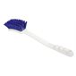 Scrub brush long handle with blue bristles 40 cm