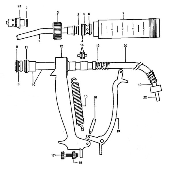 Dose adjustor screw (17)