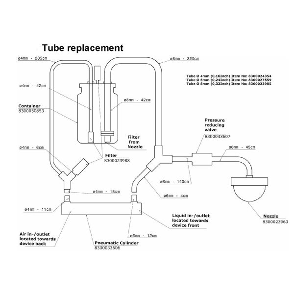 Pièces pour cabinet vaporisateur HSW8300048266