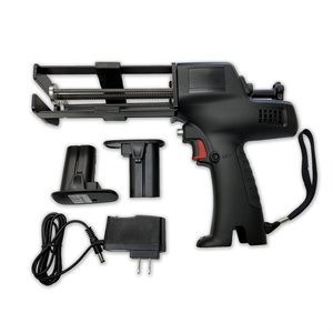 Battery powered dispensing gun for 200 & 210 ml cartridge