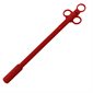 Plastic bovine balling gun red