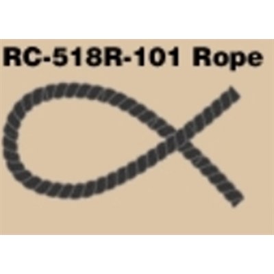 40'' BLACK NYLON ROPE