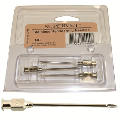 SYRVET stainless steel needles 14 g x 1 1 / 2 pk / 3